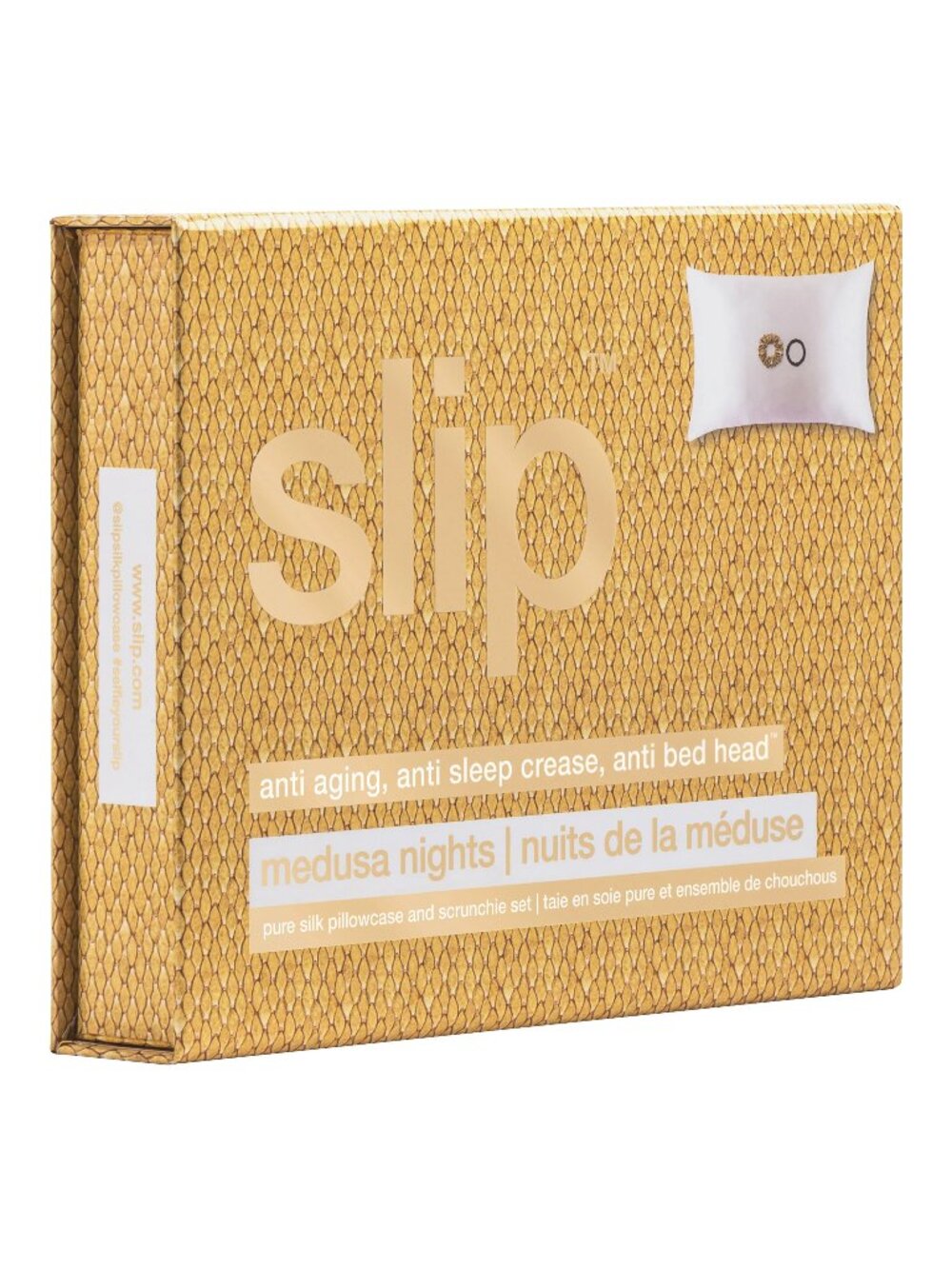 Slip's Medusa Pure Silk Pillowcase & Scrunchies Set
